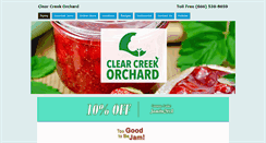 Desktop Screenshot of clearcreekorchard.com